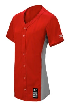 Mizuno Girls Pro Full-Button Game Jersey 8 Mizuno Girls Pro Full-Button Game Jersey -Baseball Bargains Store 350582 1091