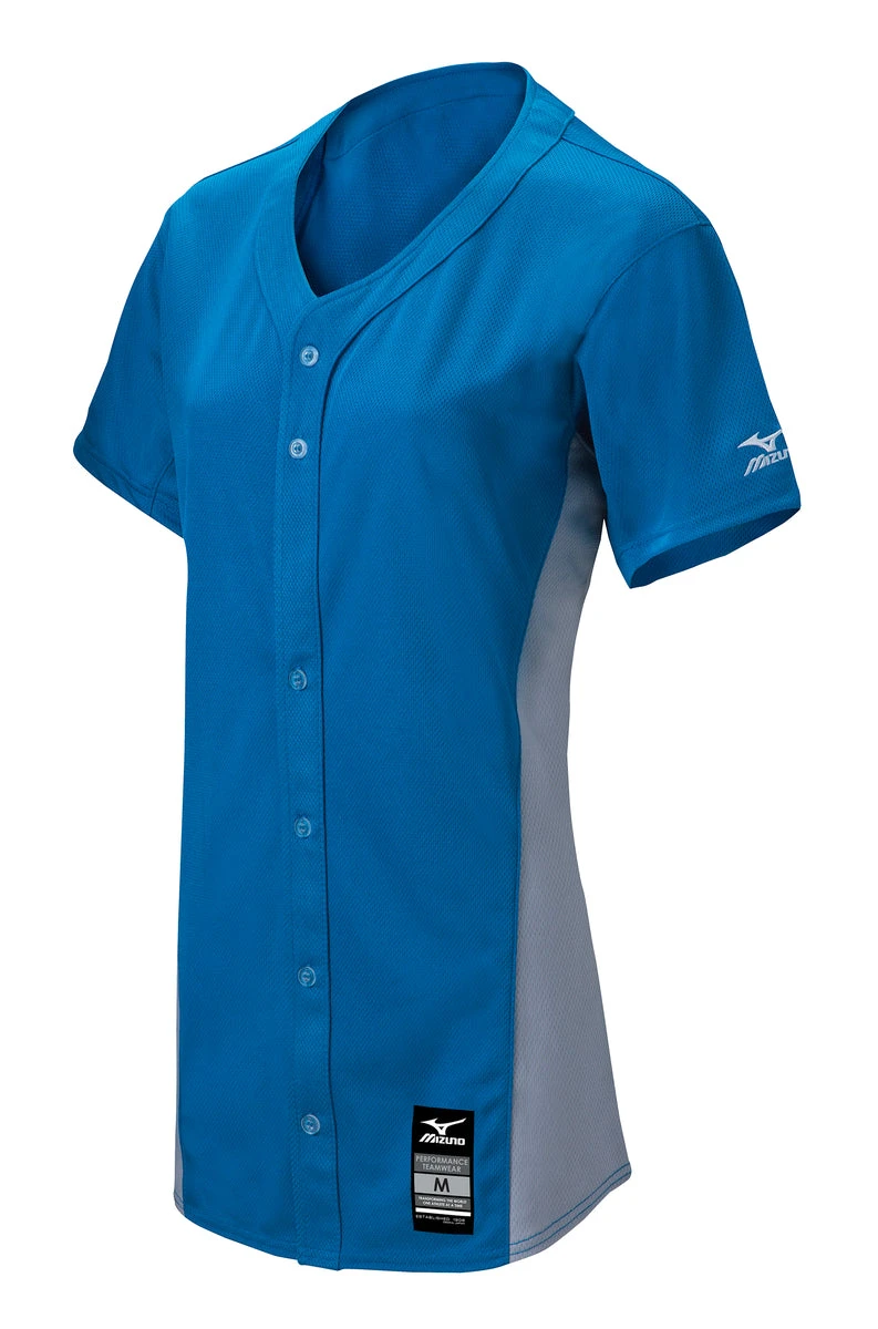 Mizuno Girls Pro Full-Button Game Jersey 5 Mizuno Girls Pro Full-Button Game Jersey - Image 5
