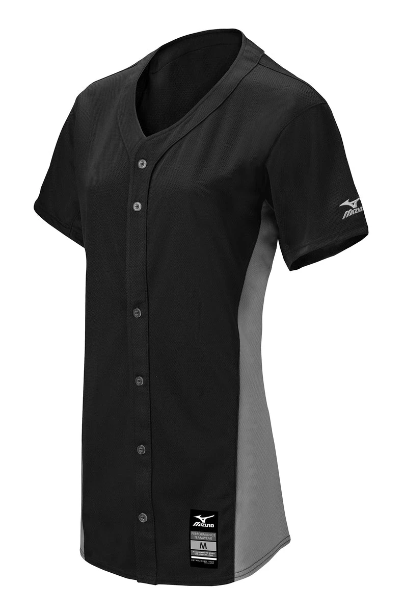 Mizuno Girls Pro Full-Button Game Jersey 6 Mizuno Girls Pro Full-Button Game Jersey - Image 6