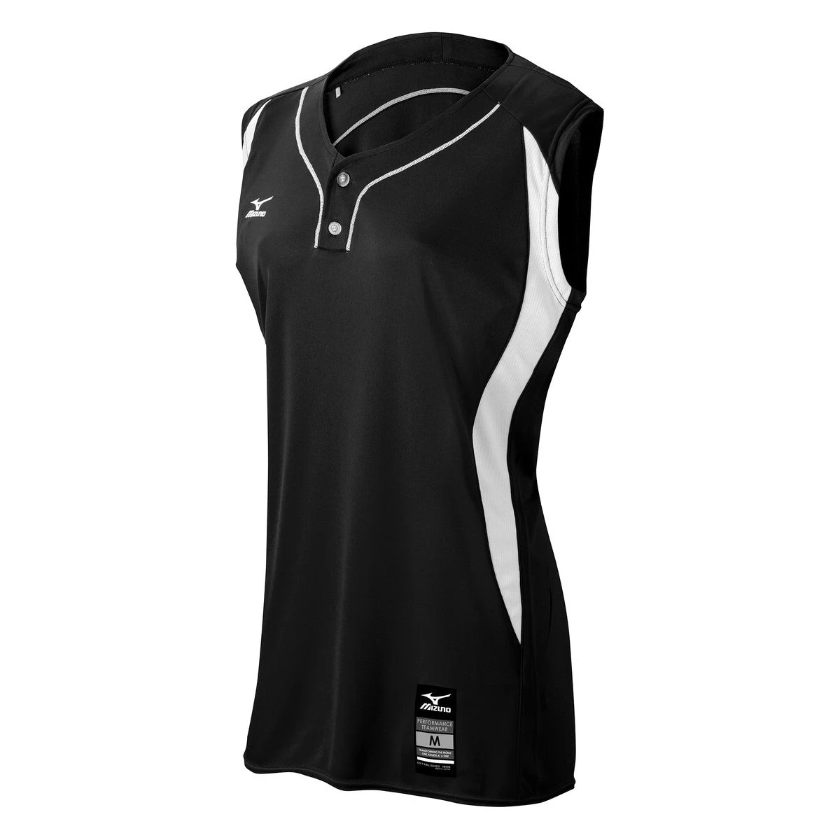 Mizuno Girls Elite 2-Button Sleeveless Game Jersey 1 Mizuno Girls Elite 2-Button Sleeveless Game Jersey